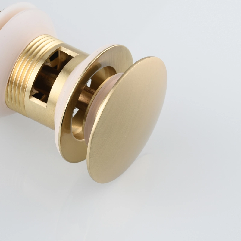 Tecmolog Brass Sink Drains Pop Up Basin Waste for Bathroom Chrome Drain Vessel Basin Sink Strainers with Overflow