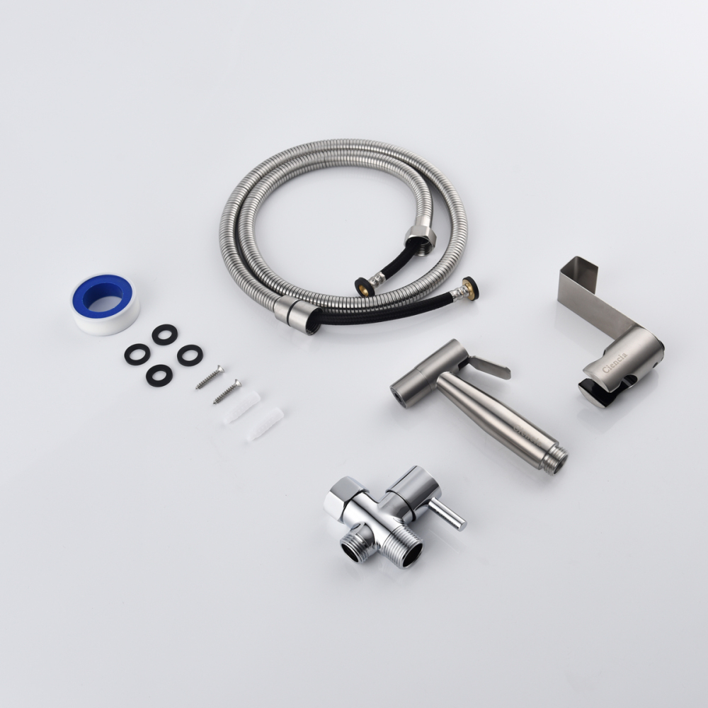 Tecmolog American Standard Handheld Bidet Sprayer Kit, Toilet Shattaf Sprayer with 7/8''(15/16'') Diverter Valve