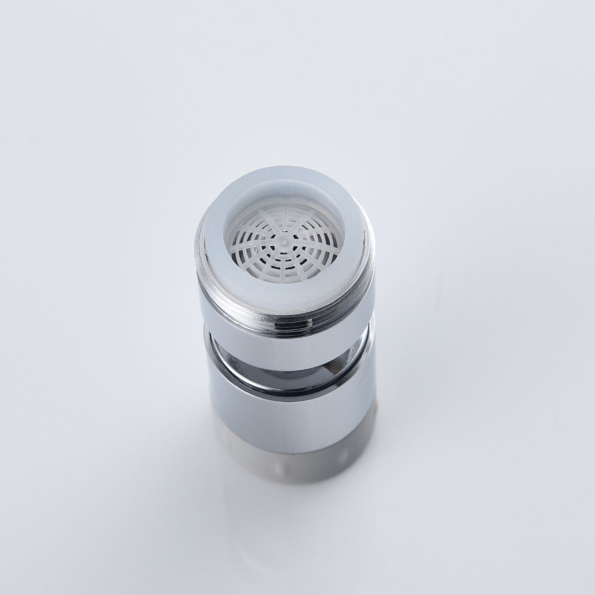 Tecmolog Brass Rotatable Sink Aerator with Silicone Head,  M22 Female/M24 Male Thread, Chrome/Black/Brushed Nickel
