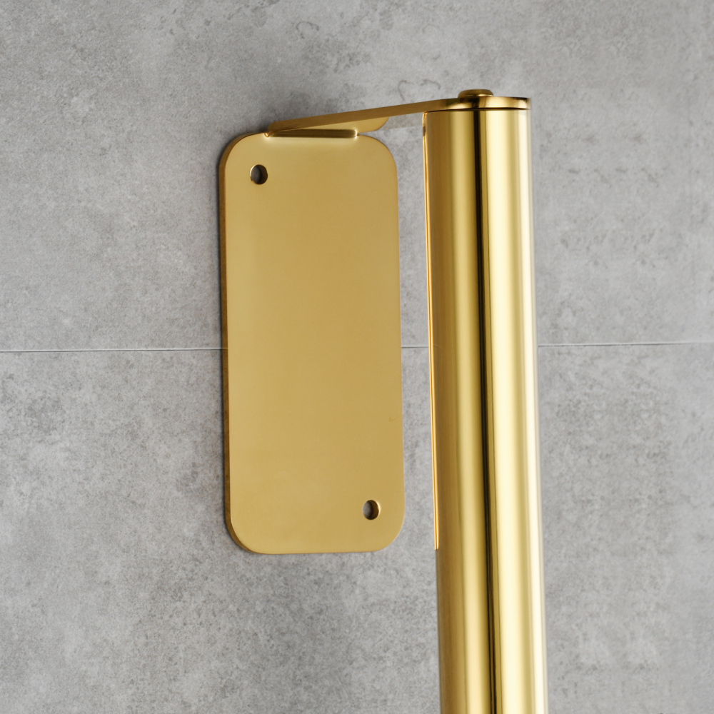 Tecmolog 31.5" (80cm) Lengthened Handheld Shower Sliding Bar Adjustable Shower Head Holder with 5 Outlet-way Shower Head and 2m Shower Hose, Stainless Steel, Chrome/Nickel/Black/Gold