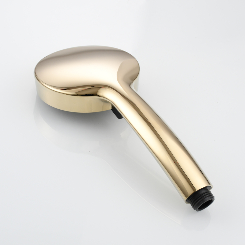 Tecmolog ABS Plastic PVD Gold Water Saving Shower Head, Pressure Boost Handheld Shower Sprayer for Bathroom, Shower Set