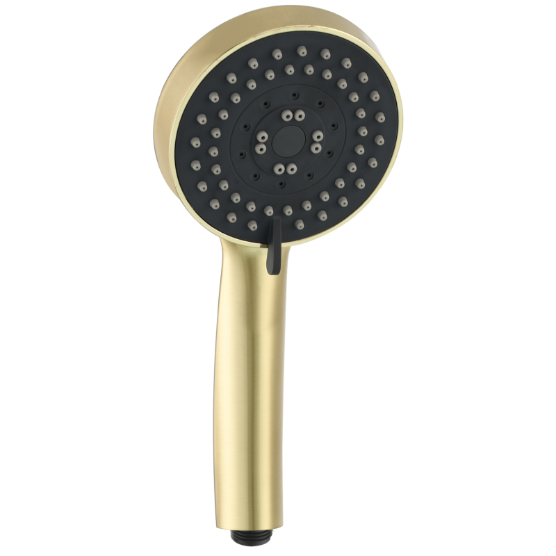 Tecmolog ABS Plastic PVD Gold Water Saving Shower Head, Pressure Boost Handheld Shower Sprayer for Bathroom, Shower Set