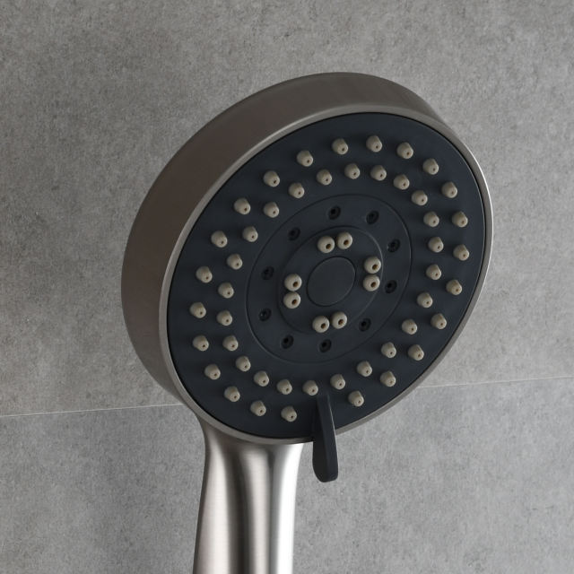 Tecmolog ABS Plastic PVD Gold Water Saving Shower Head, Pressure Boost Handheld Shower Sprayer for Bathroom, Shower Set