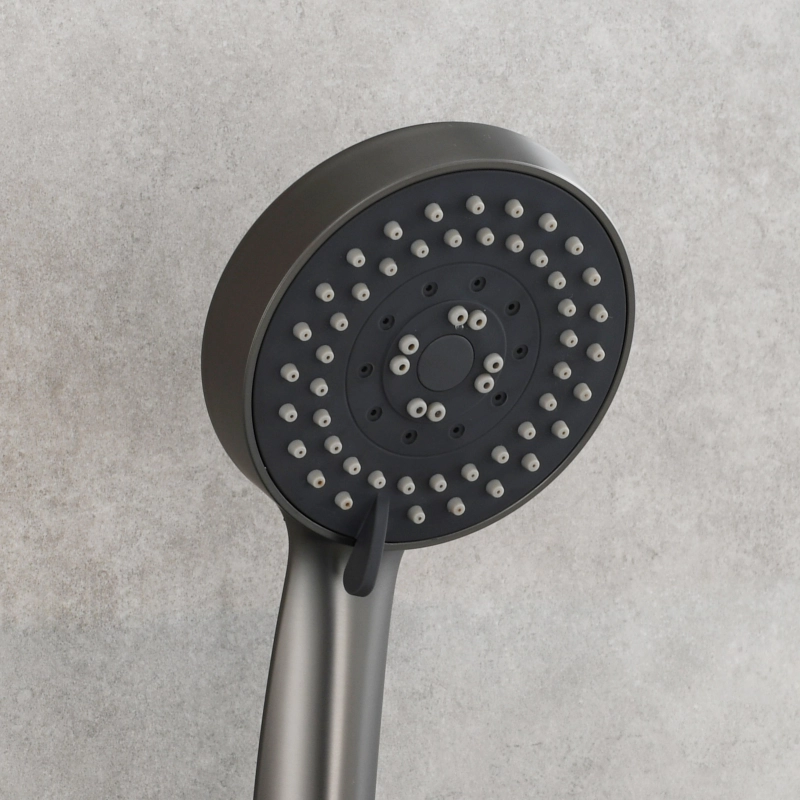 Tecmolog ABS Plastic PVD Gold Water Saving Shower Head, Pressure Boost Handheld Shower Sprayer for Bathroom, Shower Set