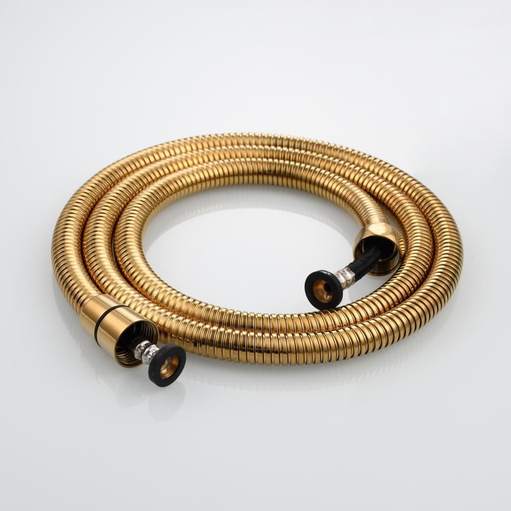 Tecmolog ABS Plastic PVD Gold Water Saving Shower Head, Pressure Boost Handheld Shower Sprayer for Bathroom, Shower Set