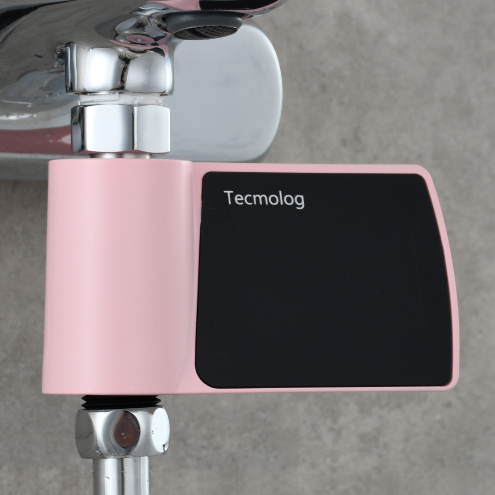 Tecmolog Plastic Led Waterproof Thermometer Pink Water High Accuracy Digital Thermometer for Bathtub Faucet Pink/Blue/Black/Silver