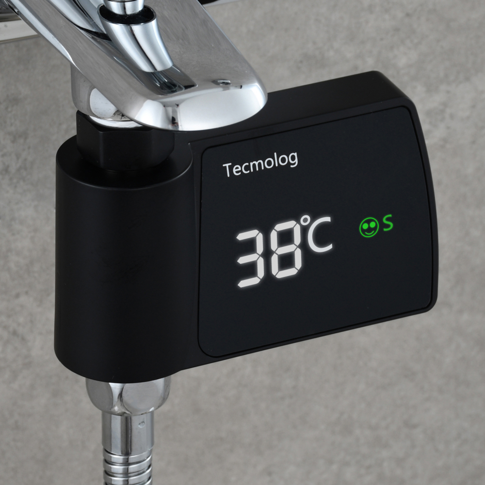 Tecmolog Plastic Led Waterproof Thermometer Pink Water High Accuracy Digital Thermometer for Bathtub Faucet Pink/Blue/Black/Silver