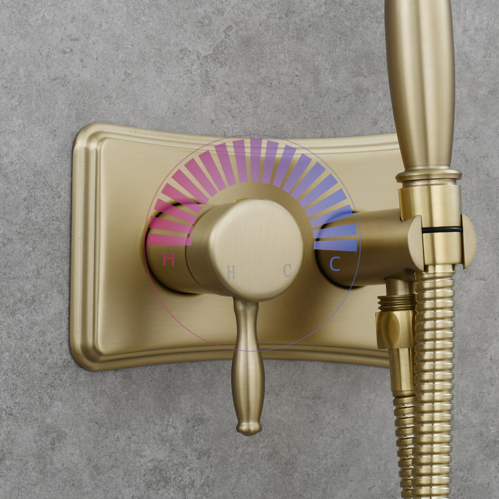 Tecmolog Handheld Bidet Sprayer Set Stainless Steel Bathroom Cloth Diaper Sprayer Shattaf for Toilet Warm Water, Black/Brushed Nickel