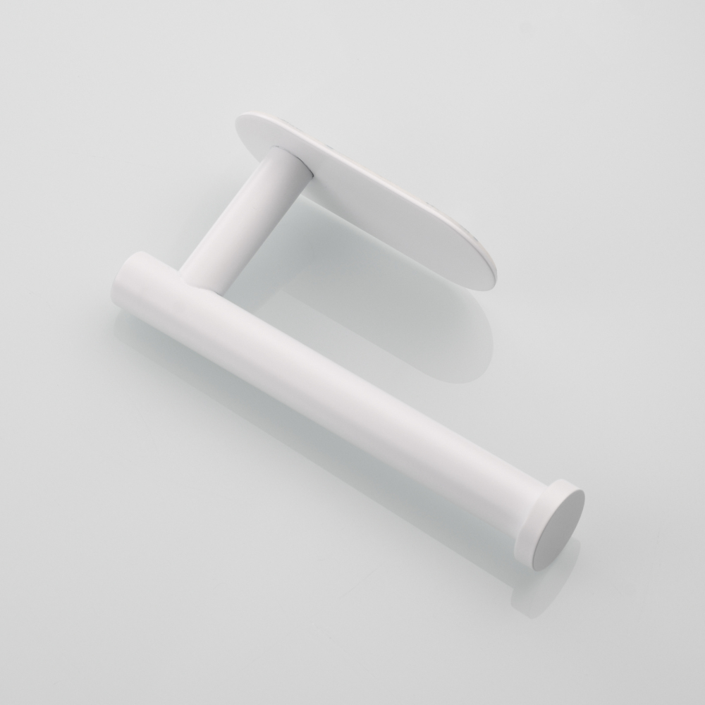 Tecmolog 304 Stainless Steel Bathroom Roll Paper Holder,  Wall Mount Adhesive Toilet Paper Holder, Brushed Nickel/Rectangle/Black/Golden