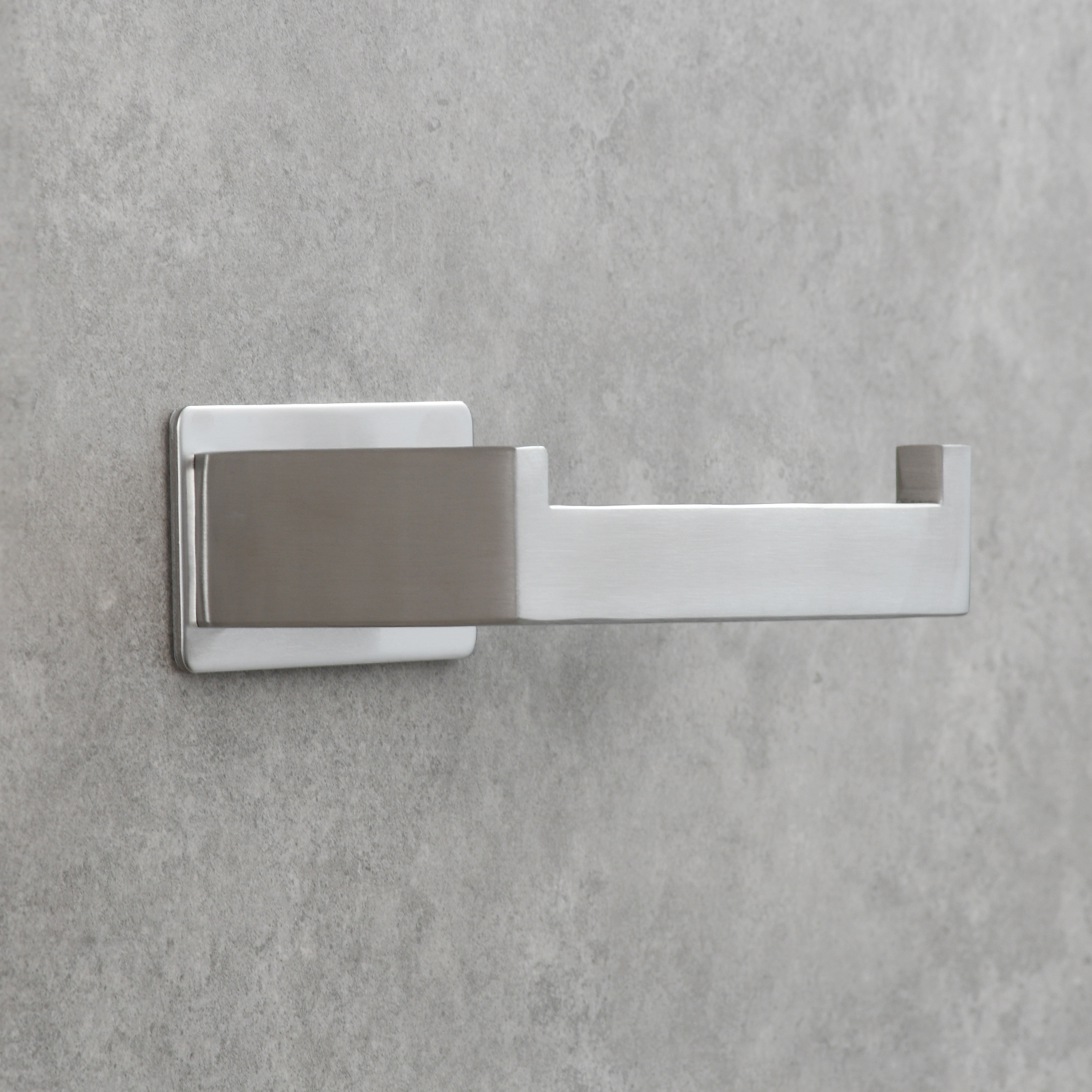 Tecmolog 304 Stainless Steel Bathroom Roll Paper Holder,  Wall Mount Adhesive Toilet Paper Holder, Brushed Nickel/Rectangle/Black/Golden