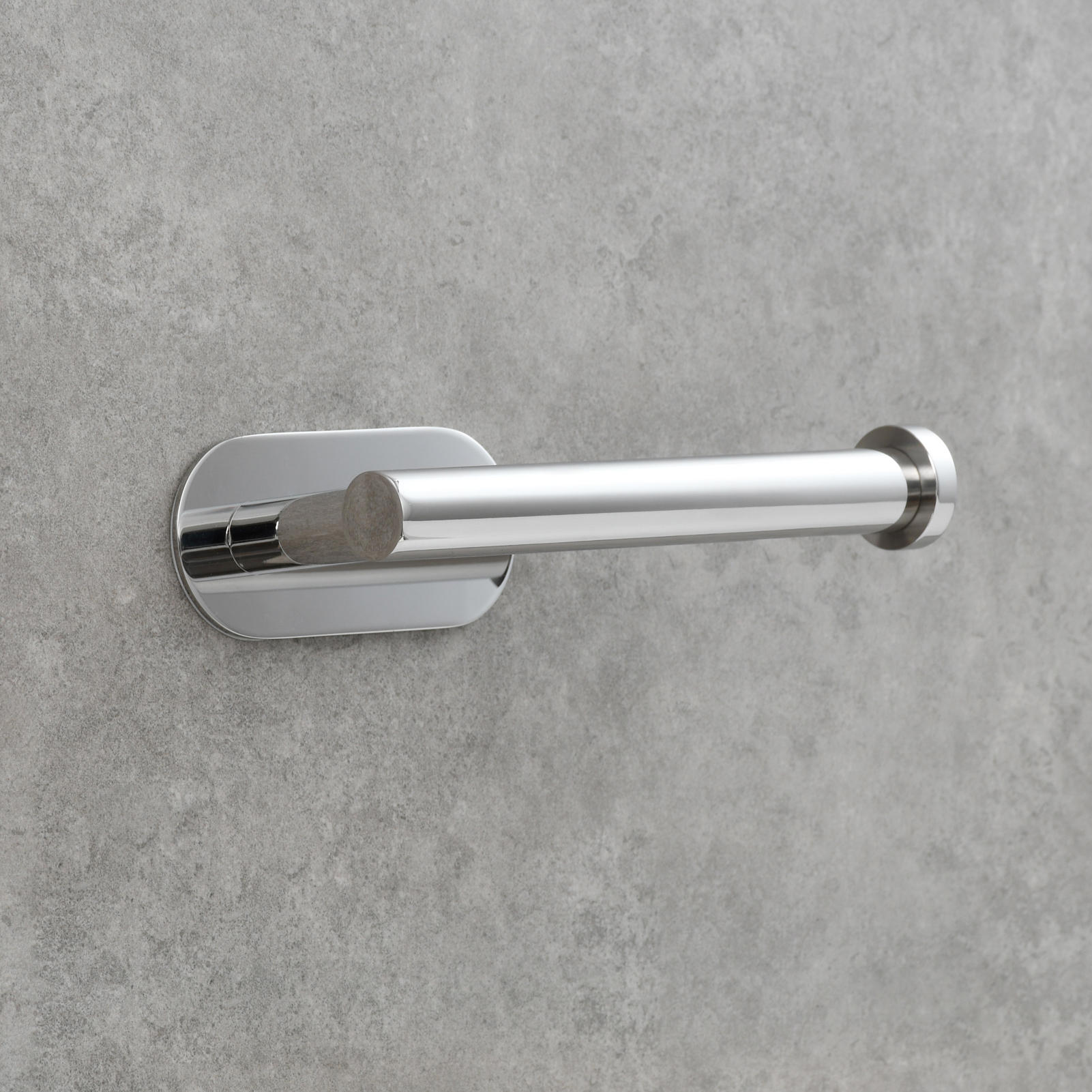 Tecmolog 304 Stainless Steel Bathroom Roll Paper Holder,  Wall Mount Adhesive Toilet Paper Holder, Brushed Nickel/Rectangle/Black/Golden