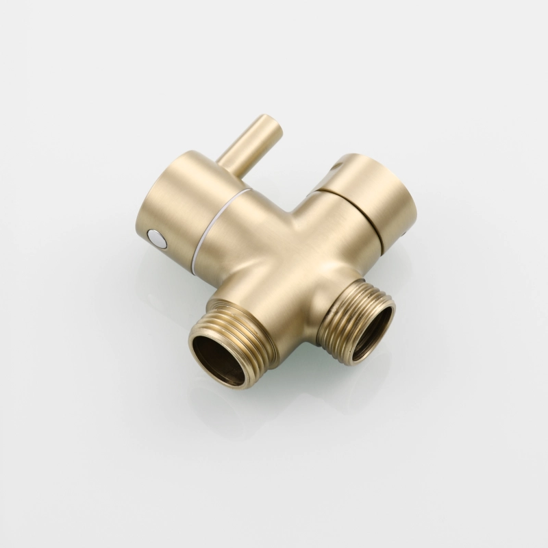 Tecmolog 304 Stainless Steel Bidet Sprayer Set Dual Function Handheld Bidet Sprayer with Brass Diverter,Nickel/Black/Brushed Gold