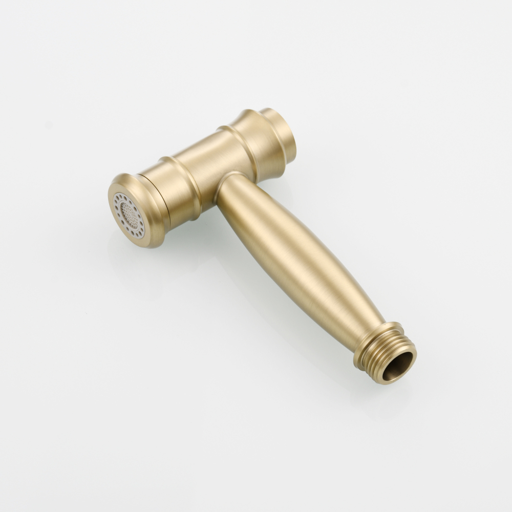 Tecmolog 304 Stainless Steel Bidet Sprayer Set Dual Function Handheld Bidet Sprayer with Brass Diverter,Nickel/Black/Brushed Gold