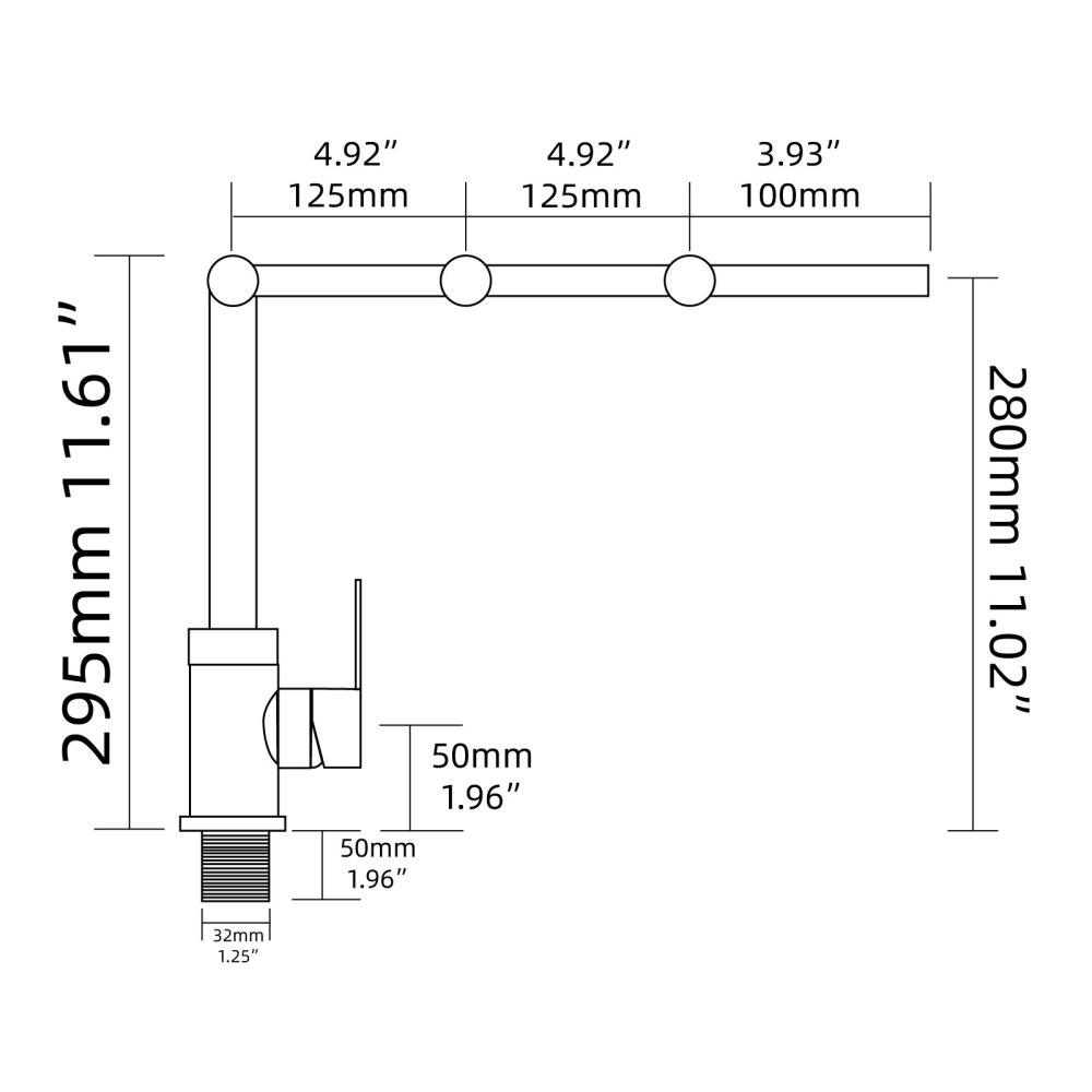 Tecmolog Pot Filler Faucet Deck Mounted Three-Section Extension Folding Kitchen Faucet Restaurant Faucets Copper Nickel/Chrome/Black triple Joint Swing Arm For Hot and Cold
