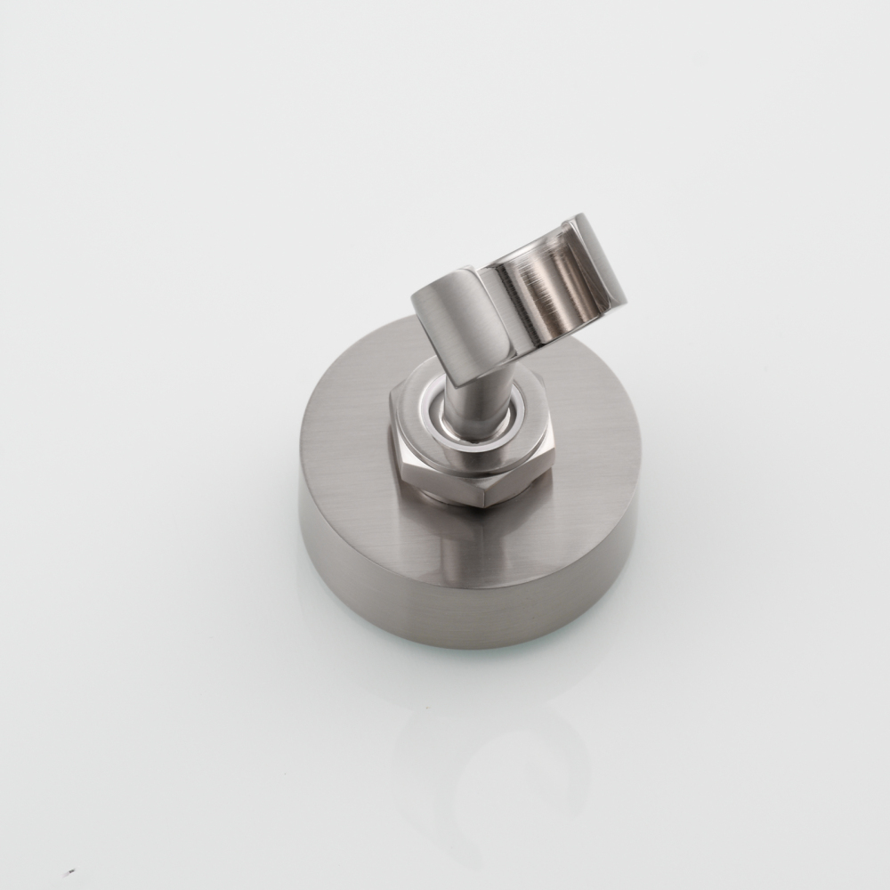 Tecmolog Nail Free Handheld Wall Mount Shower Holder Adjustable Bracket  for Bathroom Accessories,Chrome/Nickel