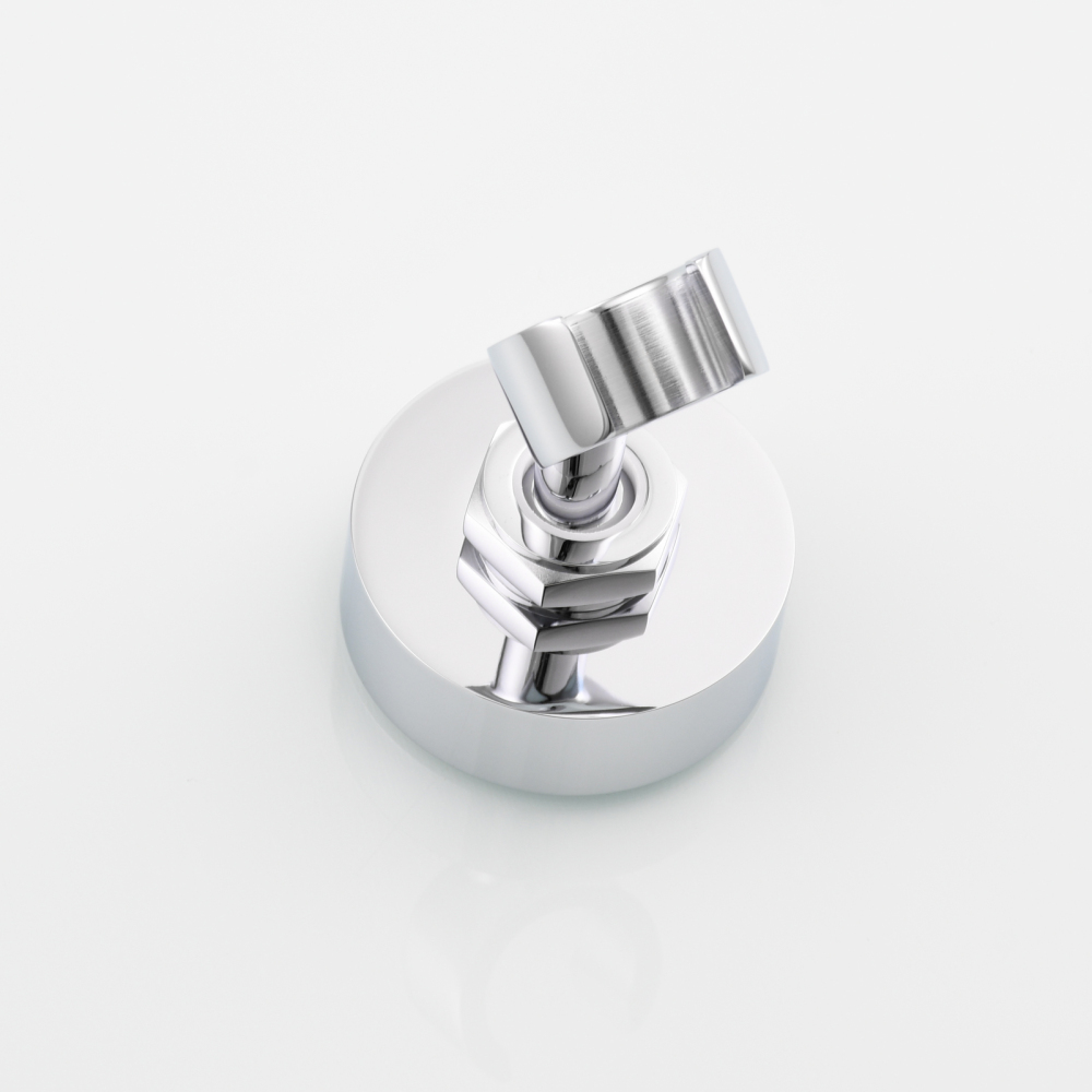 Tecmolog Nail Free Handheld Wall Mount Shower Holder Adjustable Bracket  for Bathroom Accessories,Chrome/Nickel