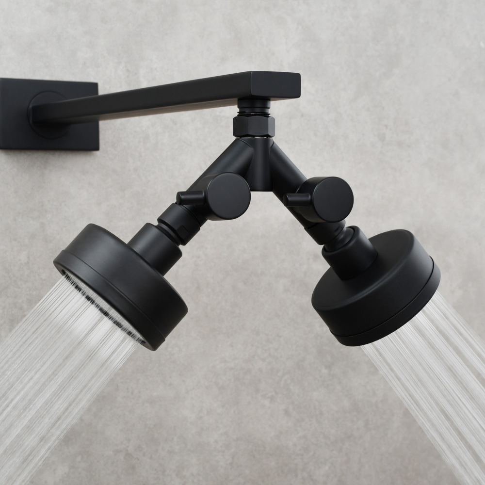 Tecmolog Brass G1/2 Dual Shut Off T-Valve Shower Diverter Y-Valve for Shower Head,Chrome/Nickel/Black