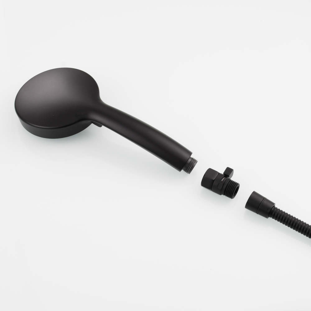 Tecmolog G1/2" Brass Chrome Shower Head Shut-Off Valve Solid Brass with Short Switch