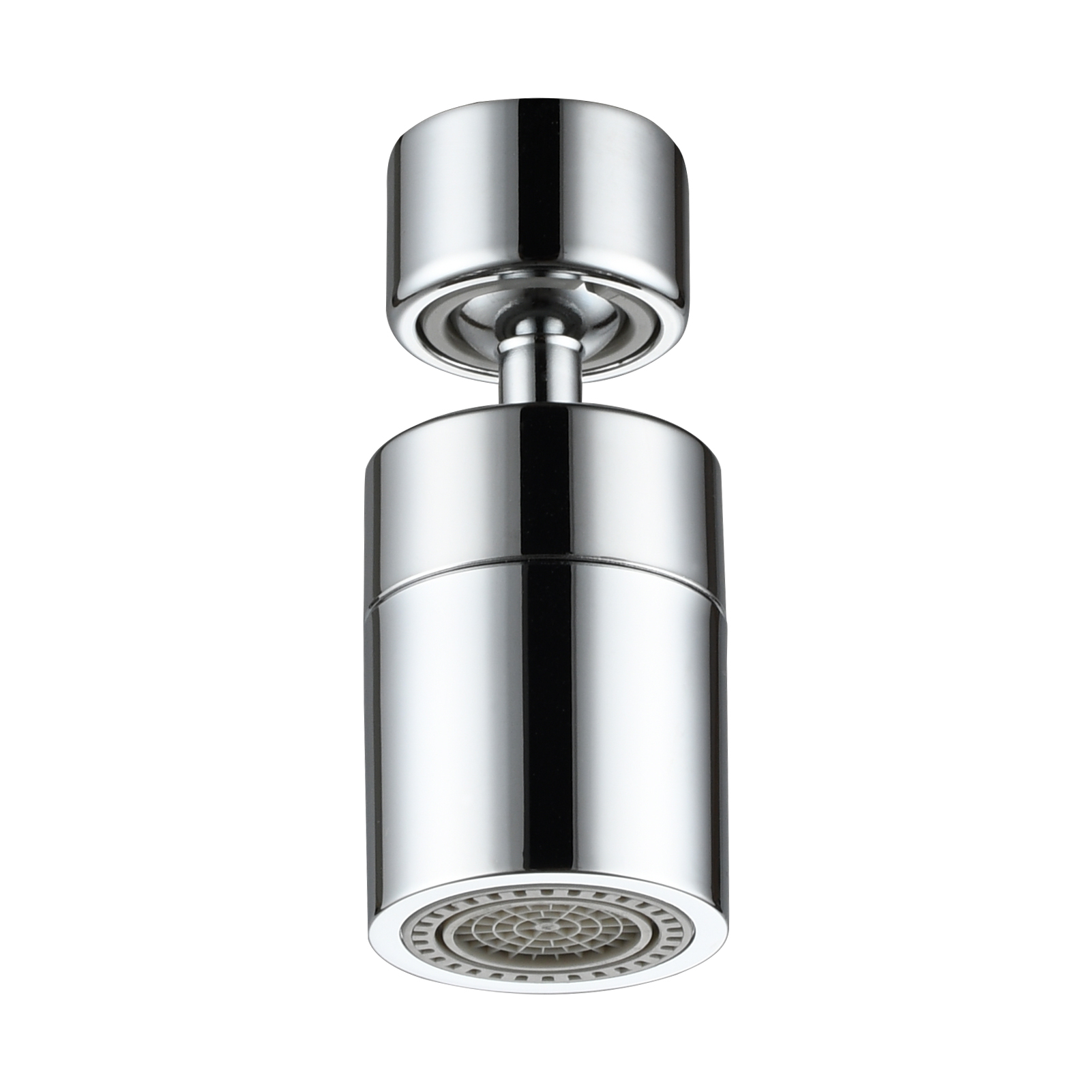 Tecmolog Brass Swiveling Aerator M22 Female M24 Male Thread Chrome 360° Rotating Tap Aerator Diffuser with 2 Spray Function