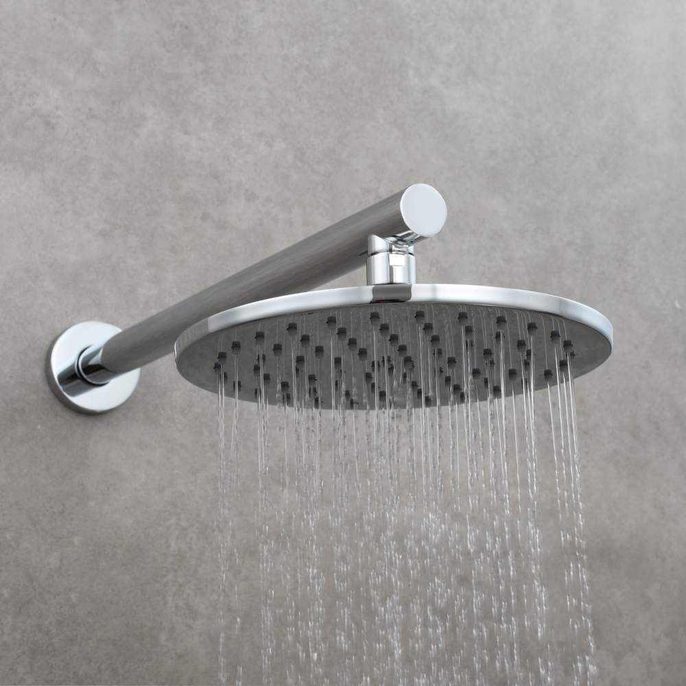 Tecmolog 304 Stainless Steel Brushed Nickel Shower Accessory Wall Mounted Shower Arm,HPF004