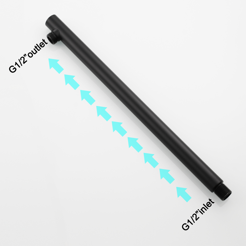 Tecmolog 304 Stainless Steel Brushed Nickel Shower Accessory Wall Mounted Shower Arm,HPF004