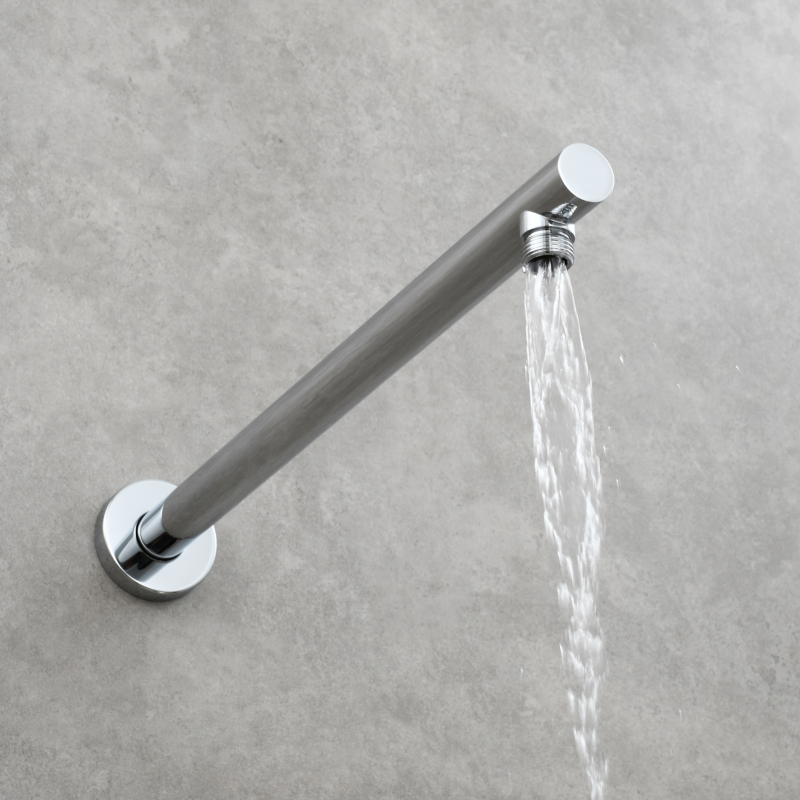 Tecmolog 304 Stainless Steel Brushed Nickel Shower Accessory Wall Mounted Shower Arm,HPF004