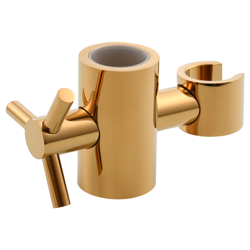 Tecmolog Brass Shower Bar Bracket Holder Shower Head Holder for 25mm Shower Slide Bar Height Angle Adjustable Shower Accessory