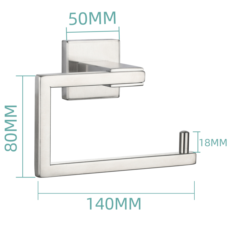 Tecmolog 304 Stainless Steel Paper Holder Wall Mounted for Bathroom Toilet Roll Holder,Mirror/Nickel/Black/Brushed Gold