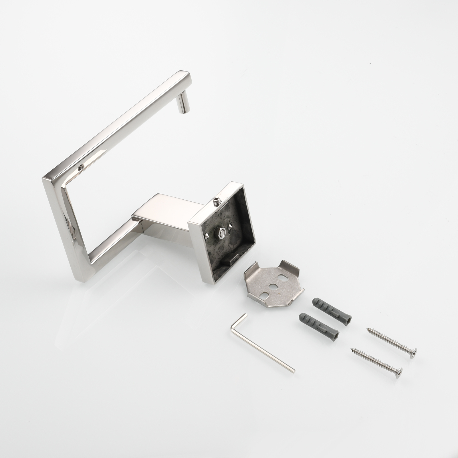 Tecmolog 304 Stainless Steel Paper Holder Wall Mounted for Bathroom Toilet Roll Holder,Mirror/Nickel/Black/Brushed Gold