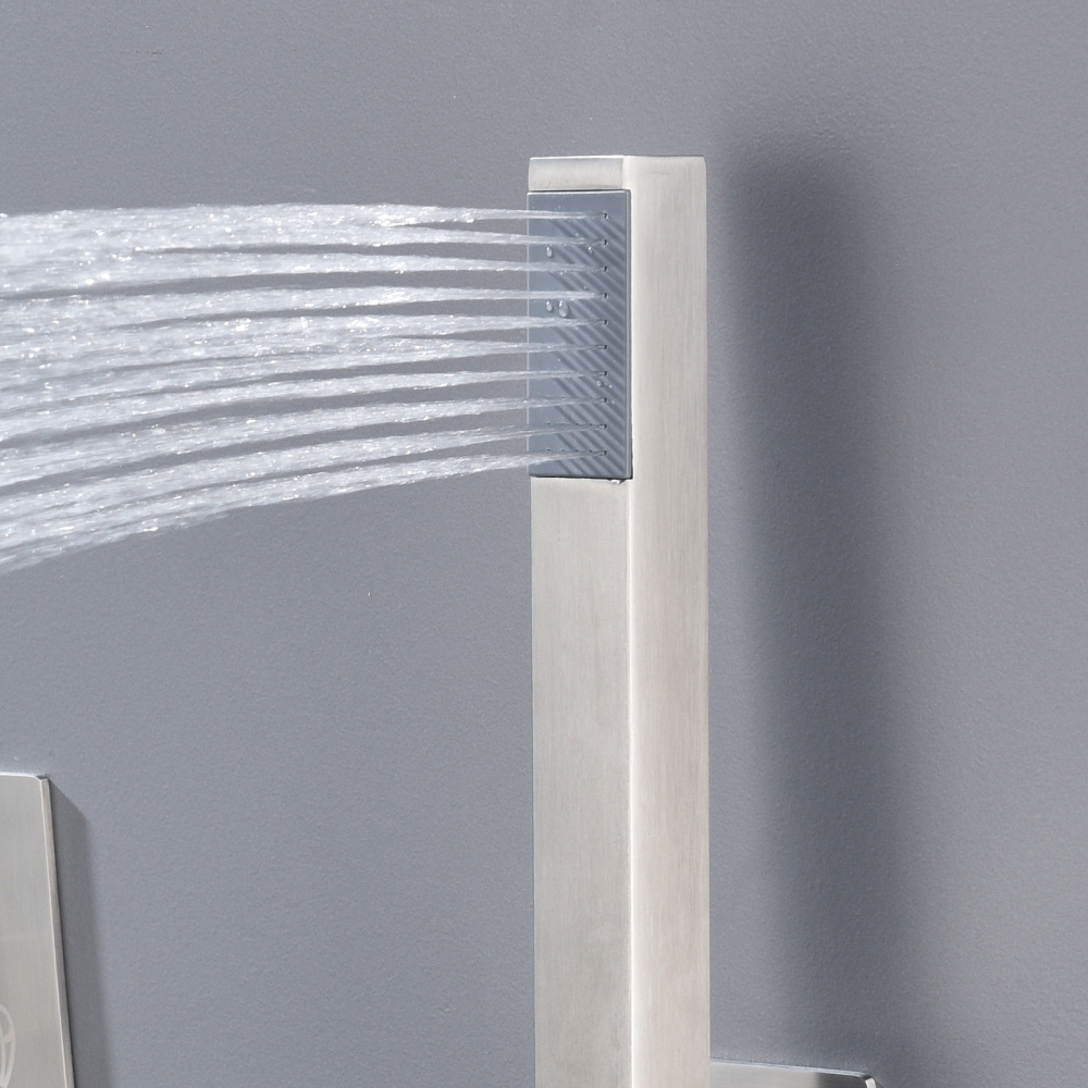 Tecmolog 304 Stainless Steel Bathroom Shower Mixer Set,Handheld Shower with 8'' 10'' 12'' Overhead Rainfall Shower Head