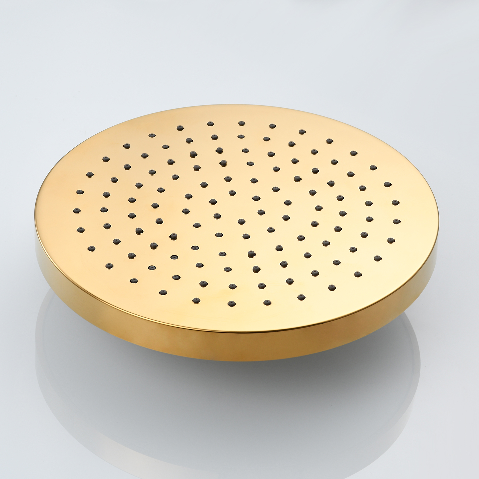 Tecmolog ABS Plastic 8 inch High Pressure Rainfall Shower Head,Adjustable Angles,Chrome,Nickel and Zirconium Gold