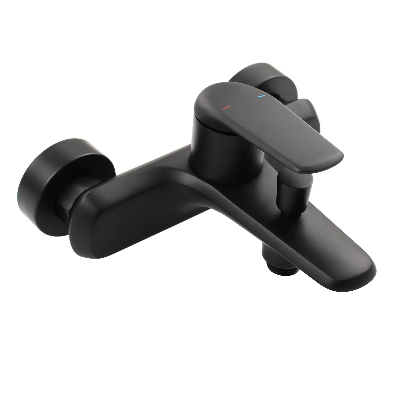 Tecmolog Brass Bathtub Shower Set Single Handle Hot and Cold Faucet Shower Mixer Chrome/Black/Gray