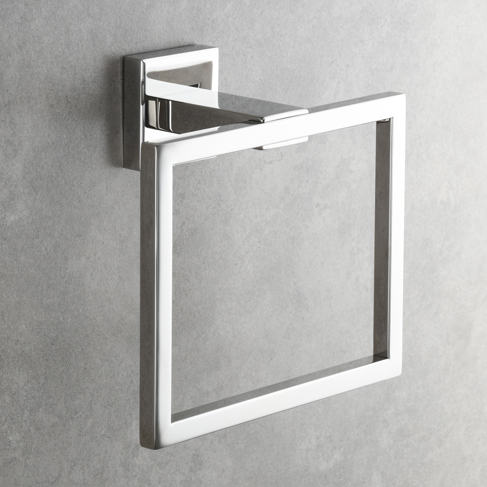 Tecmolog Stainless Steel Towel Ring and Toilet Paper Holder,Mirror Bathroom Hardware Bathroom Hand Towel Holder Wall Mounted