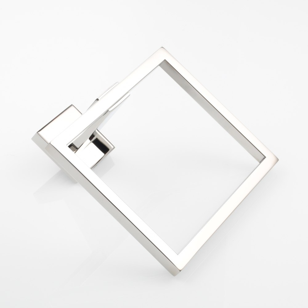 Tecmolog Stainless Steel Towel Ring and Toilet Paper Holder,Mirror Bathroom Hardware Bathroom Hand Towel Holder Wall Mounted