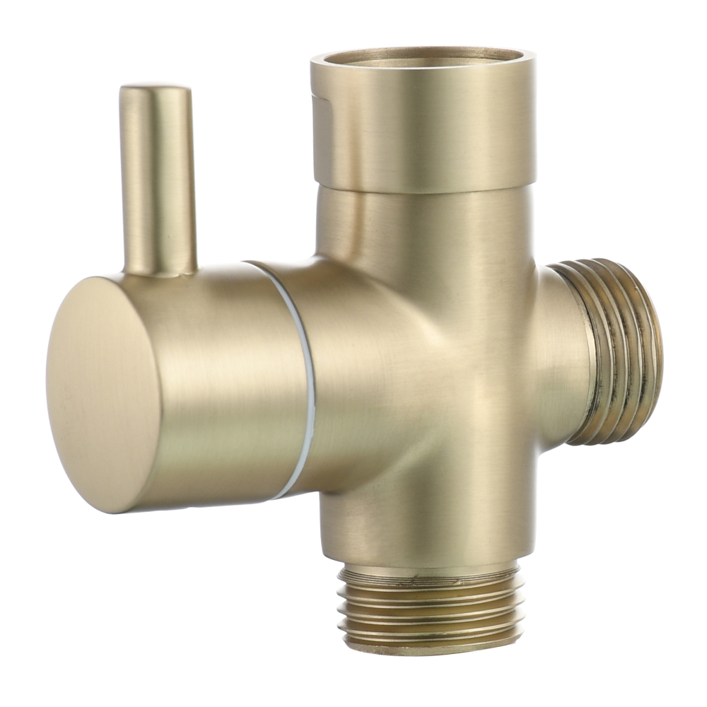Tecmolog Brass Shower Arm Diverter Valve for Hand Held Showerhead 3 Way Shower Diverter Valve G1/2 DSF007/DSF007NA/DSF007C