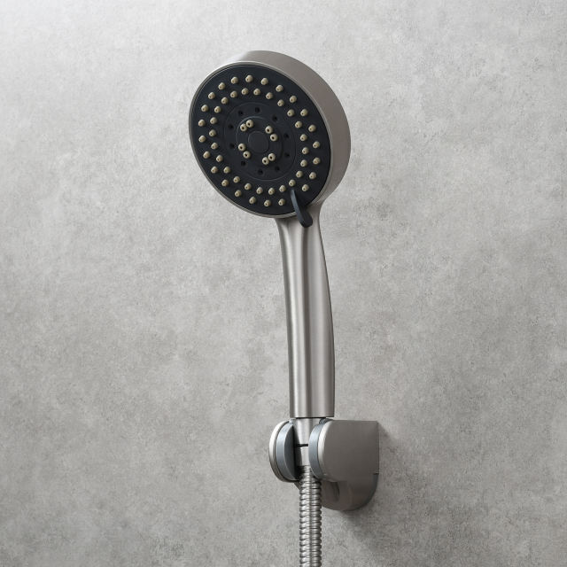 Tecmolog hand shower holder adjustable plastic wall shower holder holder for shower head chrome, ST01