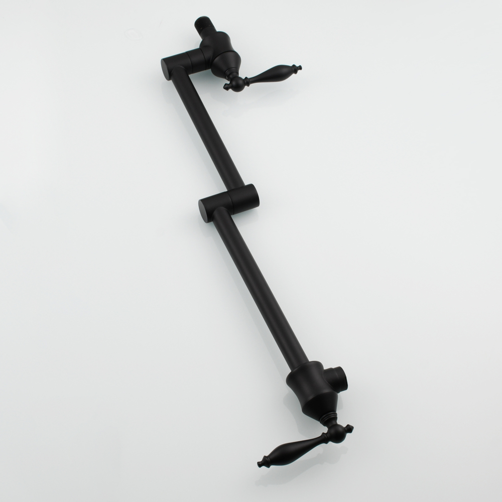 Tecmolog Pot Filler Faucet Brass Commercial Wall Mount Kitchen Sink Faucet Folding Stretchable with Single Hole Two Handles