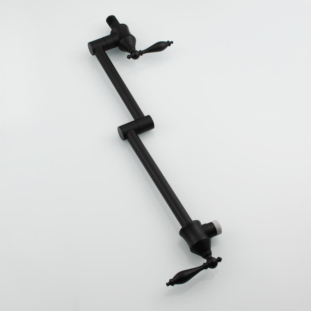 Tecmolog Pot Filler Faucet Brass Commercial Wall Mount Kitchen Sink Faucet Folding Stretchable with Single Hole Two Handles