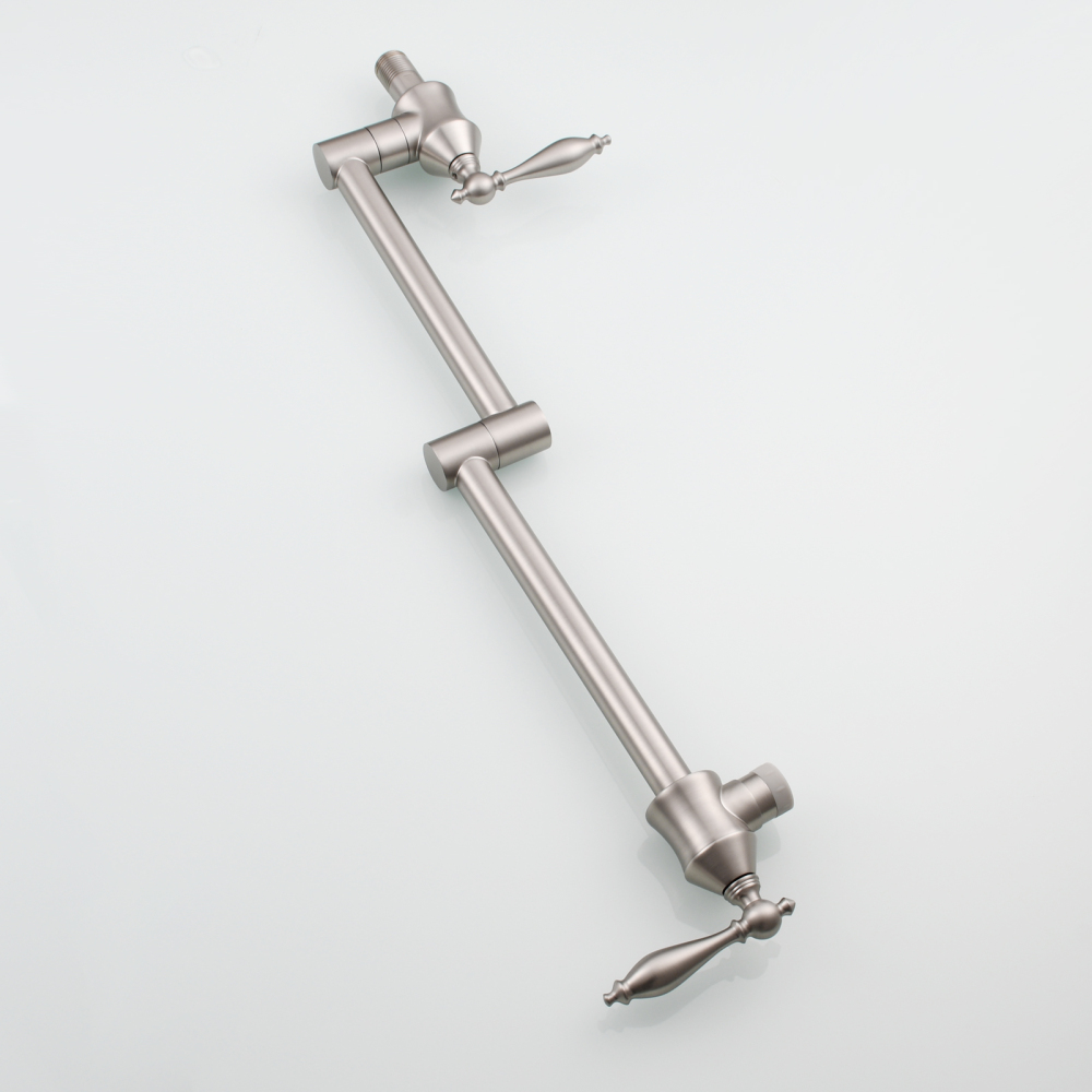 Tecmolog Pot Filler Faucet Brass Commercial Wall Mount Kitchen Sink Faucet Folding Stretchable with Single Hole Two Handles