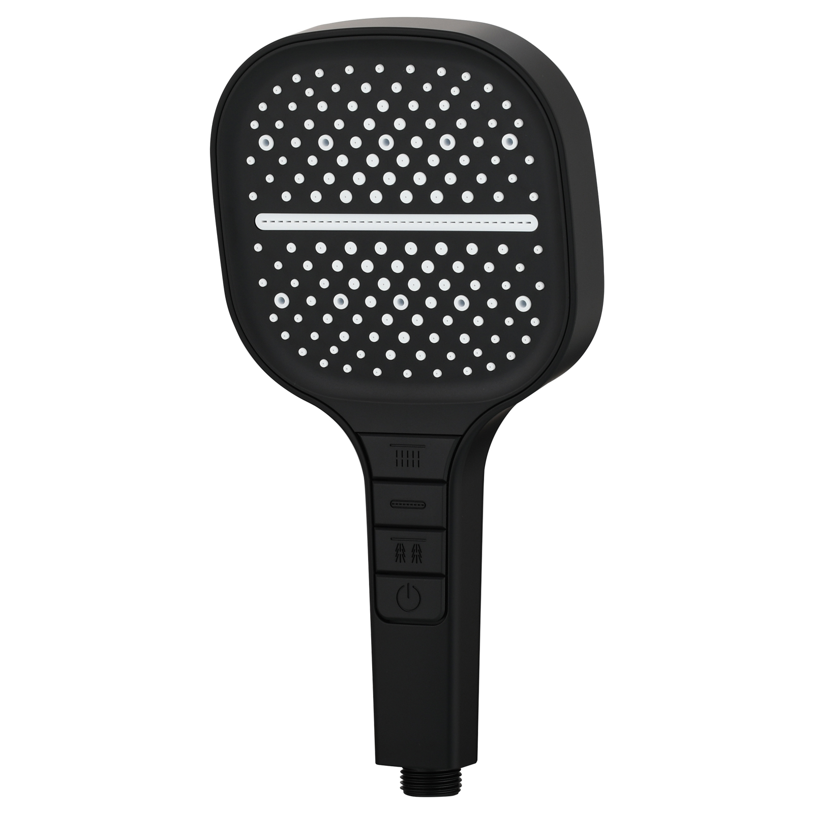 Tecmolog High-Pressure 7 settings Hand Shower with Shut Off Water Button, Shower Head with 5 Foot Hose & Adjustable Angle Bracket, BS170