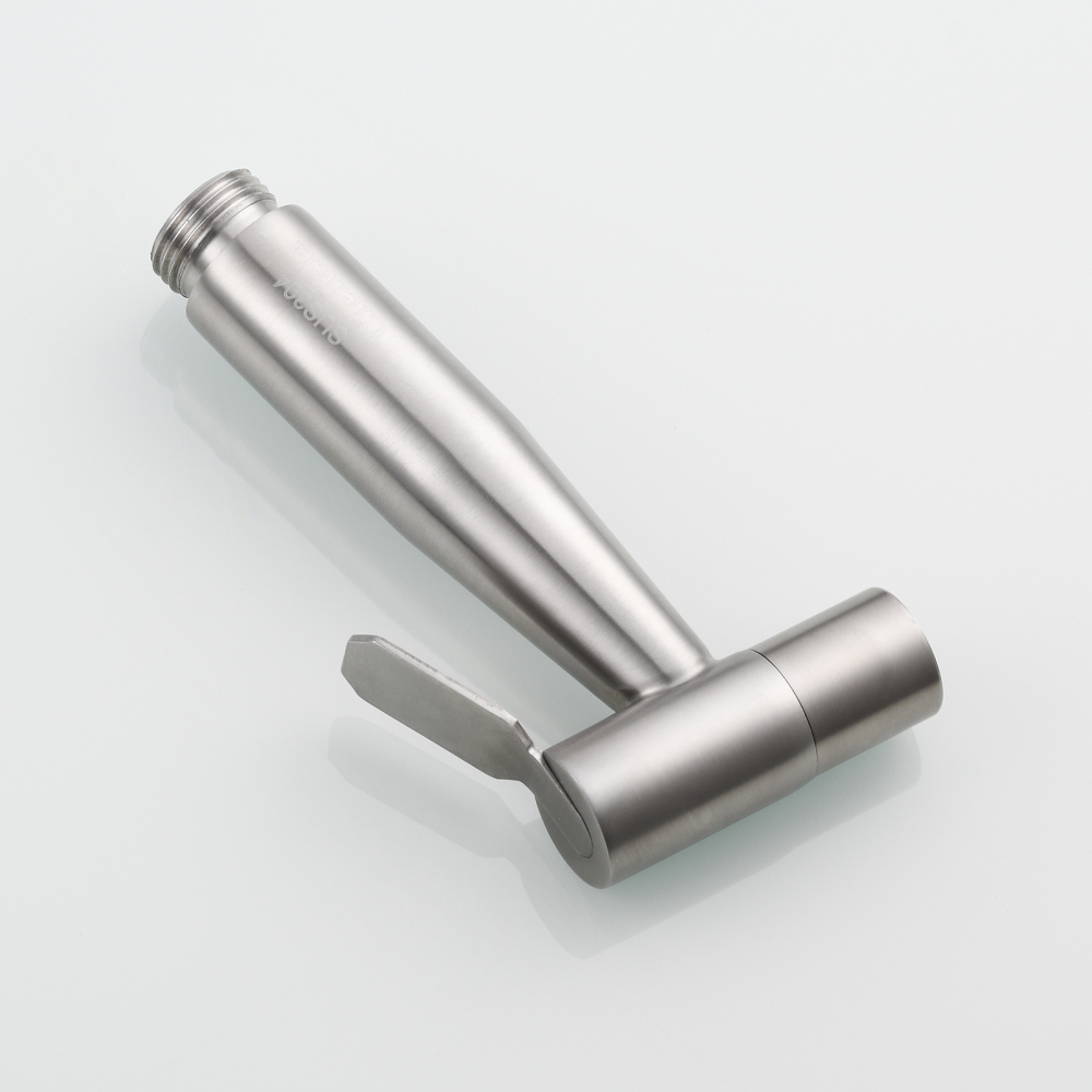 Tecmolog Stainless Steel Handheld Bidet Sprayer Shattaf for Toilet Washing, Bidet Sprayer Set with Hose, Holder and G1/2 Diverter, WS024/WS024S/WS024F