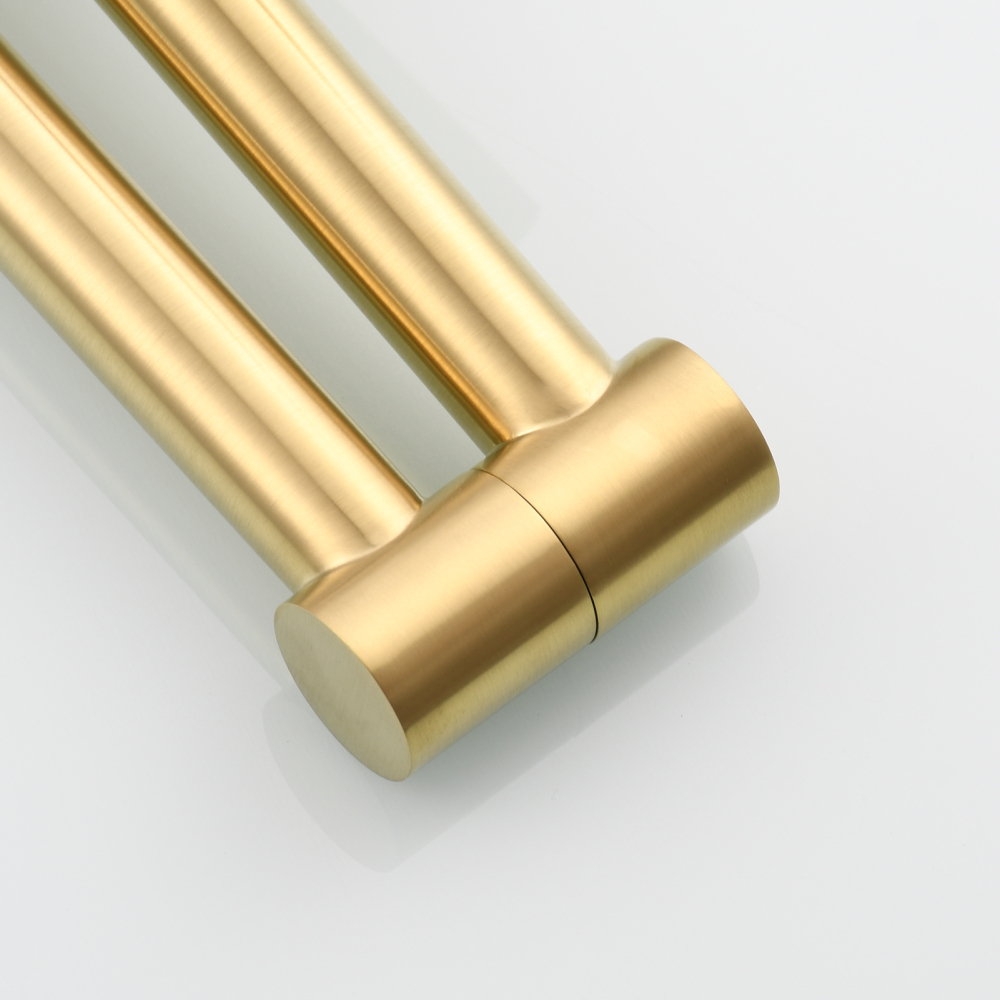 Tecmolog Pot Filler Faucet Wall Mounted Kitchen Faucet with Dual Switch Double Handle Taps,BC1243