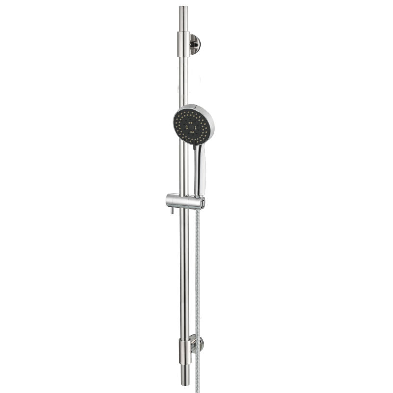 Tecmolog Stainless Steel Shower Slide Bar with Height/Angle Hangheld 5 Function Shower Head,SBH268-78