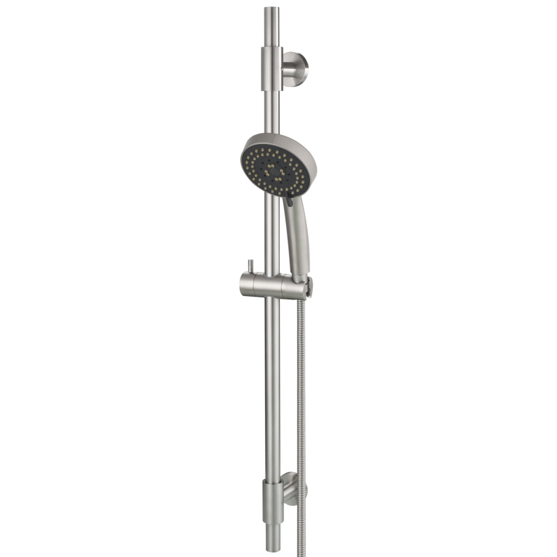 Tecmolog Stainless Steel Shower Slide Bar with Height/Angle Hangheld 5 Function Shower Head,SBH268-78