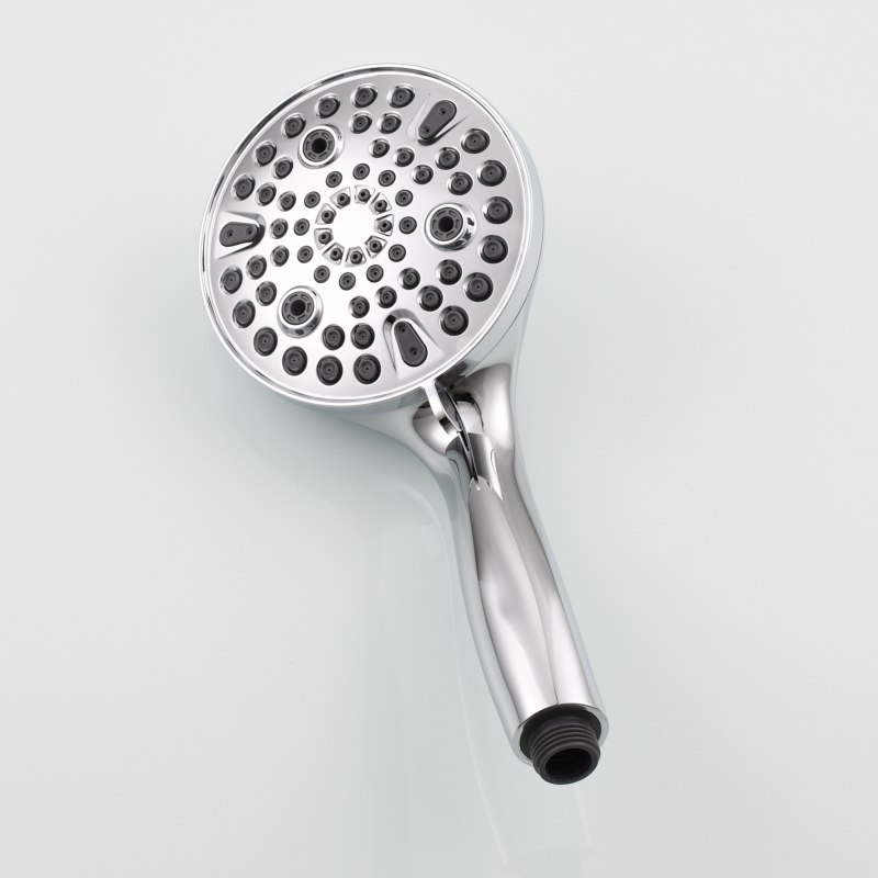 Tecmolog ABS Plastic Handheld Shower,Bathroom High Pressure Ten-Functions Showerhead,Chrome,Black,Brushed Nickel,BS168