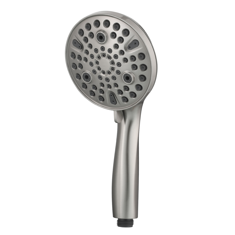 Tecmolog ABS Plastic Handheld Shower,Bathroom High Pressure Ten-Functions Showerhead,Chrome,Black,Brushed Nickel,BS168