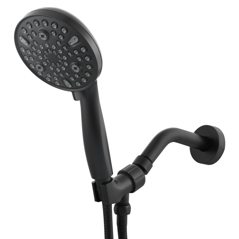 Tecmolog ABS Plastic Handheld Shower,Bathroom High Pressure Ten-Functions Showerhead,Chrome,Black,Brushed Nickel,BS168