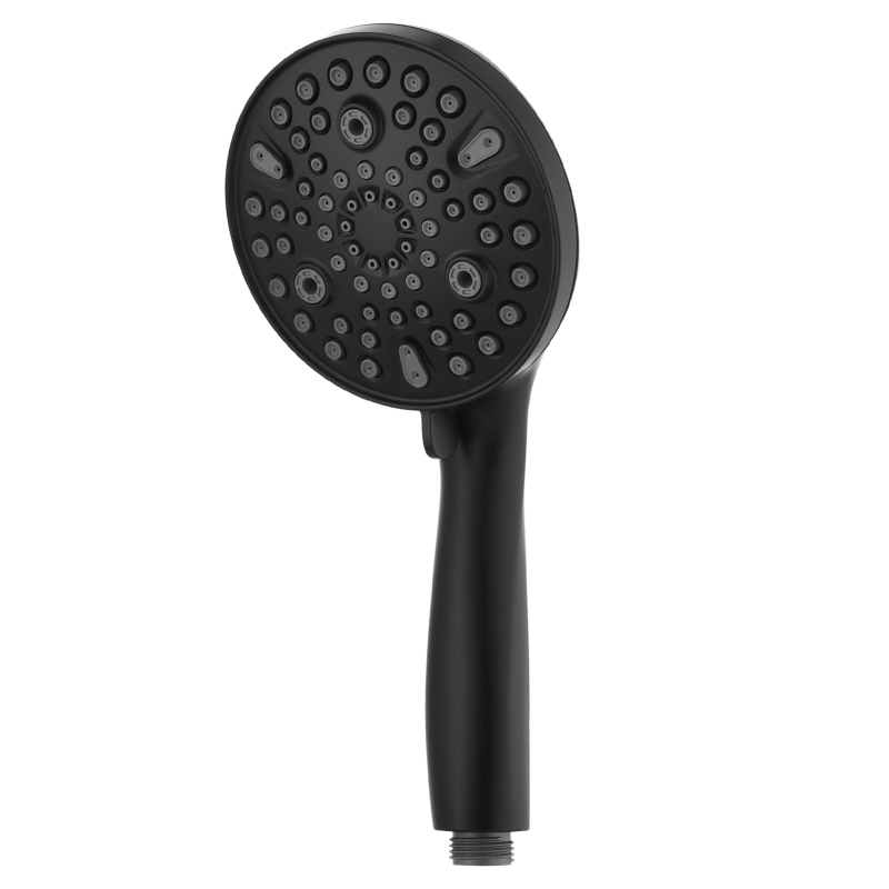Tecmolog ABS Plastic Handheld Shower,Bathroom High Pressure Ten-Functions Showerhead,Chrome,Black,Brushed Nickel,BS168