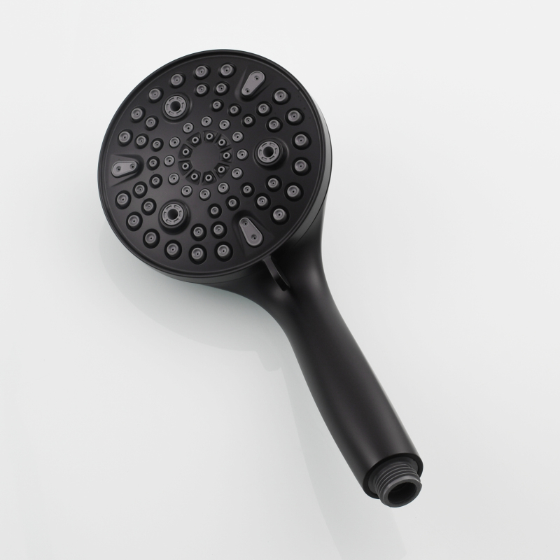 Tecmolog ABS Plastic Handheld Shower,Bathroom High Pressure Ten-Functions Showerhead,Chrome,Black,Brushed Nickel,BS168