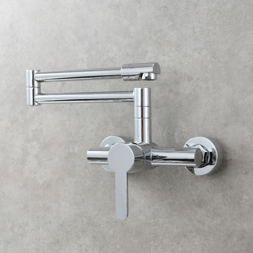 Tecmolog Brass Bathroom Black Folding Faucet Hot and Cold Kitchen Faucet Taps,BB1211A